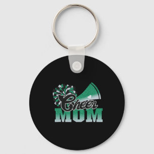 Porte-clés Football Cheval Maman Vert Blanc Noir Pom Leopard