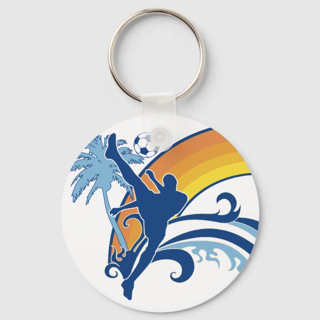 Porte-clés football d'été. (Recto)