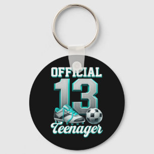 Porte-clés Football Garçon Anniversaire 13 Ans Treize Officie