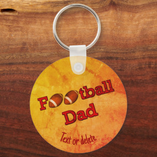 Porte-clés Football Papa mignon Personnalisé