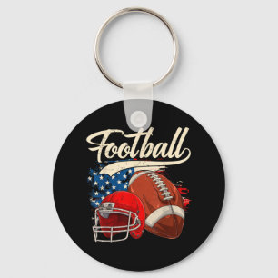 Porte-clés Football Rétro Usa Drapeau Fête de l'Indépendance
