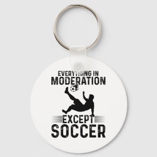 Porte-clés Football - Tout en modération sauf le football