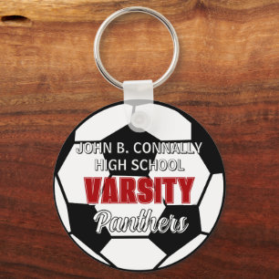 Porte-clés Football Varsity personnalisé Lycée