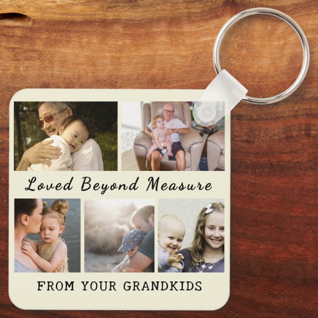 Porte-clés For Grandma & Grandpa – Loved Beyond Measure (Verso)