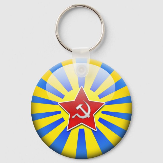 Porte-clés Force aérienne du drapeau russe (Recto)
