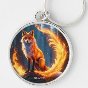 Porte-clés Forêt de feu de Fox Vide Imaginaire