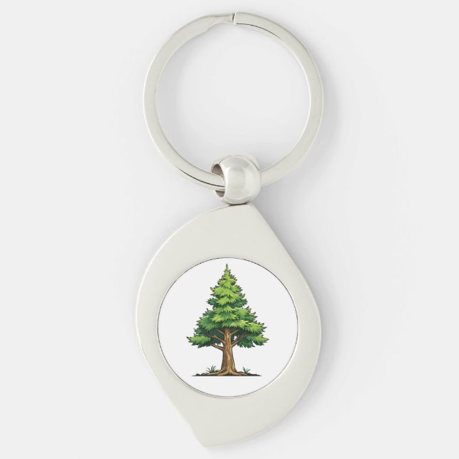Porte-clés Forêt de feuillus persistants (Devant)
