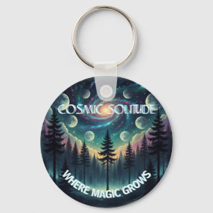Porte-clés Forêt de la Galaxie de la Solitude Cosmique • Phas