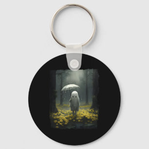 Porte-clés Forêt gothique Vintage Fantôme Halloween Haunt