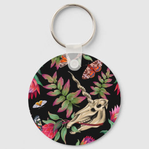 Porte-clés Forêt magique Unicorn Motif foncé.