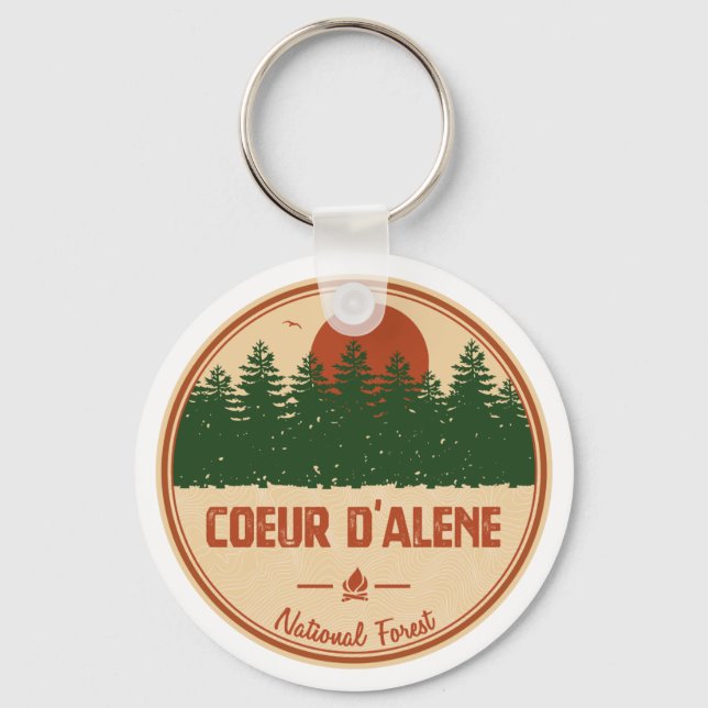 Porte-clés Forêt nationale de Coeur D'Alene (Recto)