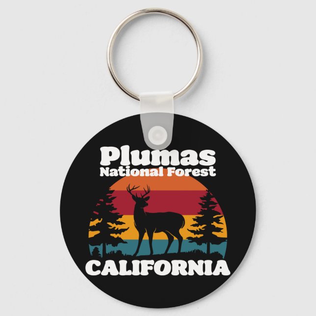 Porte-clés Forêt nationale de Plumas Californie (Recto)