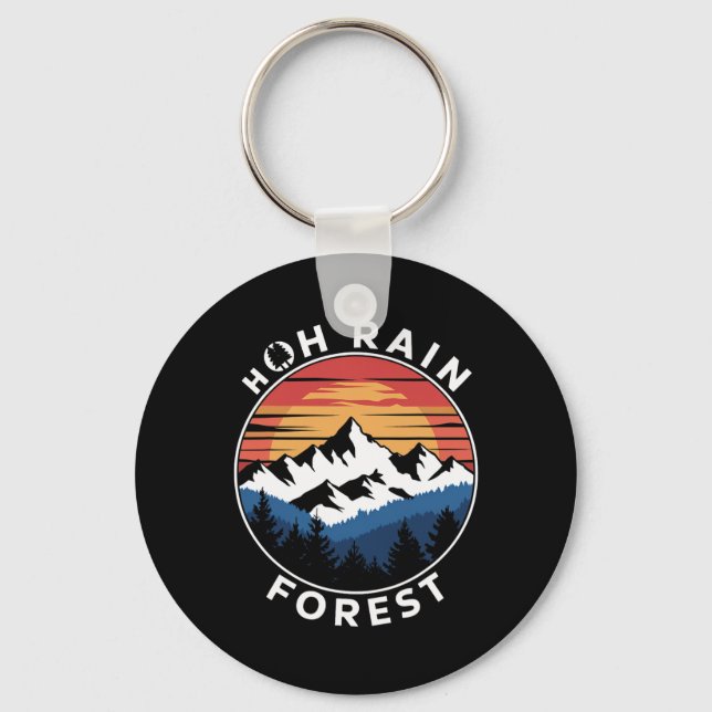 Porte-clés Forêt pluviale de Hoh Forêt tropicale Parc nationa (Recto)