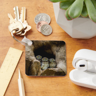 Porte-clés Forêt   Trois Chouettes