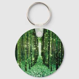 Porte-clés Forêt Verte Mystérieuse Magique