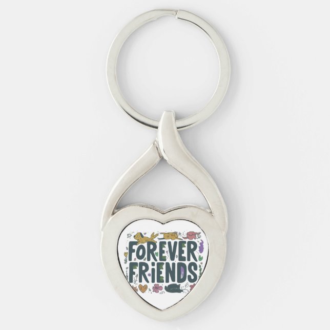 Porte-clés Forever Friends - Twisted Heart Keychain (Devant)