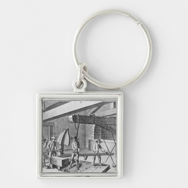 Porte-clés Forgeant une ancre, de "encyclopédie" par Denis (Devant)