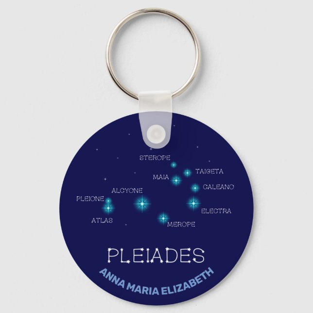 Porte-clés Formation de l'hémisphère nord Pleiades Star (Recto)