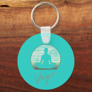 Porte-clés Formation Yoga Conception Vintage Méditation Ou Pi