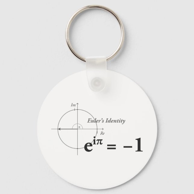 Porte-clés Formule de mathématiques d'identité d'Euler (Recto)