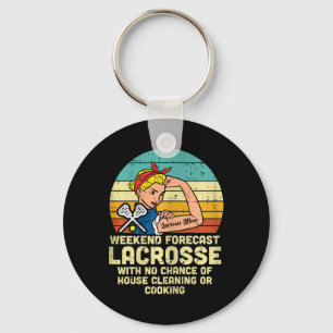 Porte-clés Forte Femme Weekend Prévision Lacrosse Maman Lax M