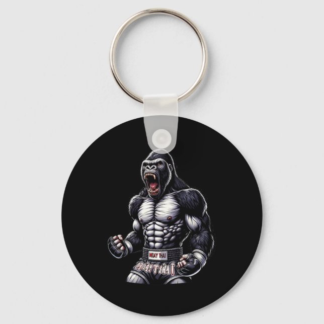 Porte-clés Forte Muay Thai Gorilla - Thai Boxe Et Combats (Recto)