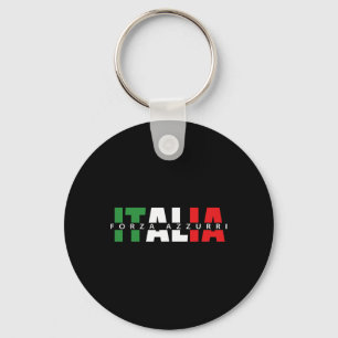 Porte-clés Forza Azzurri Italia Calcio Soccer Amicale Partie