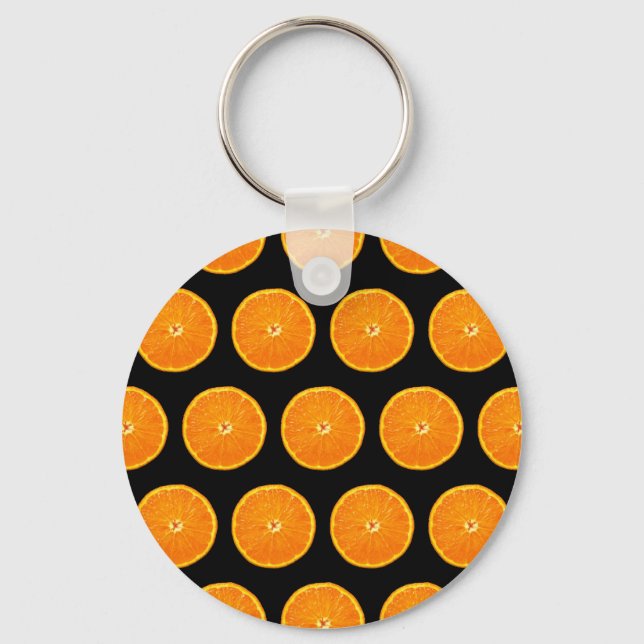 Porte-clés Fou sur Clementines - Noir (Recto)
