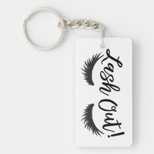 Porte-clés Fouettez le maquilleur de salon de mèche de cils