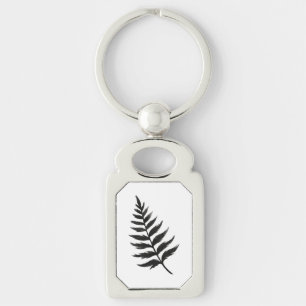 Porte-clés Fougère minimaliste – Conception botanique au pinc
