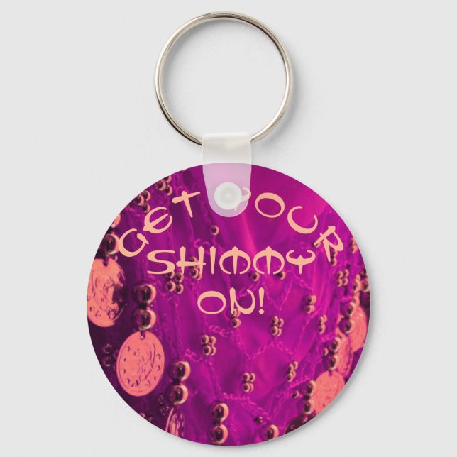 Porte-clés Foulard de danse du ventre avec pièces porte - clé (Recto)