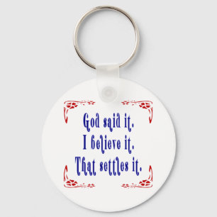 Porte-clés Four Flowers God Said