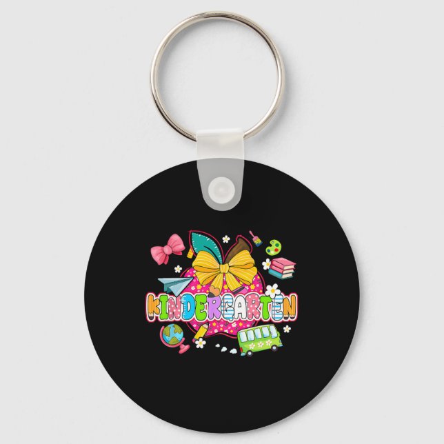 Porte-clés Fournitures Preppy Maternelle Journée Joyeuse Dern (Recto)