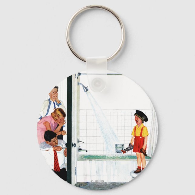 Porte-clés Foverflowing tub (Recto)