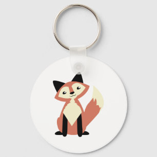 Porte-clés Fox mignon de Tête-inclinaison