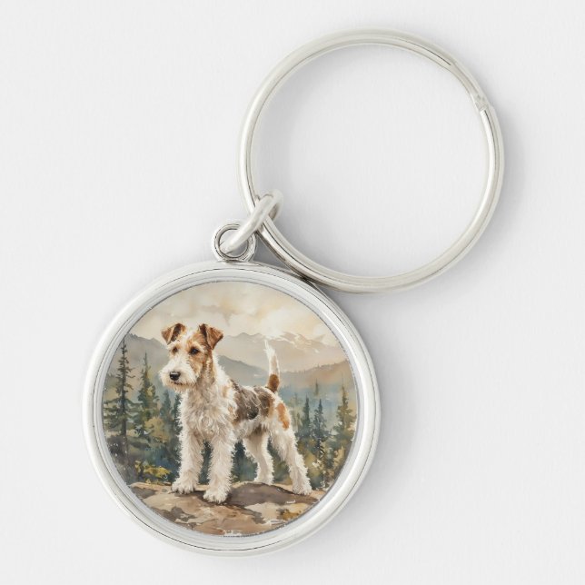 Porte-clés Fox-Terrier à poil dur (Devant)