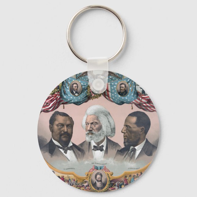 Porte-clés Fr3d3rick Bailey Douglass avec Black Abolitionnist (Recto)