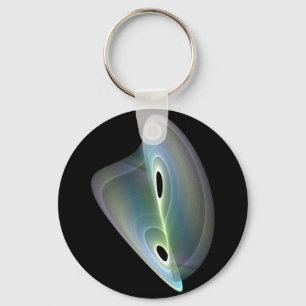 Porte-clés fractal pastel