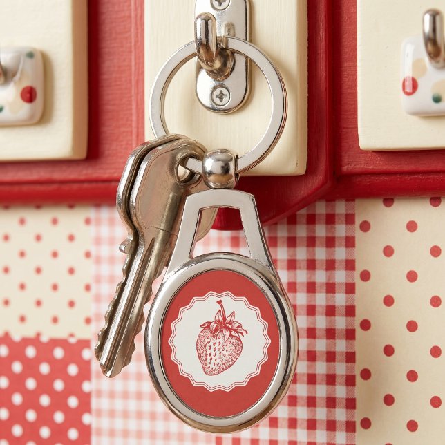 Porte-clés Fraise (Créateur téléchargé)