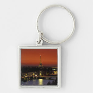 Porte-clés France, Paris Vue du coucher de soleil sur la Tour