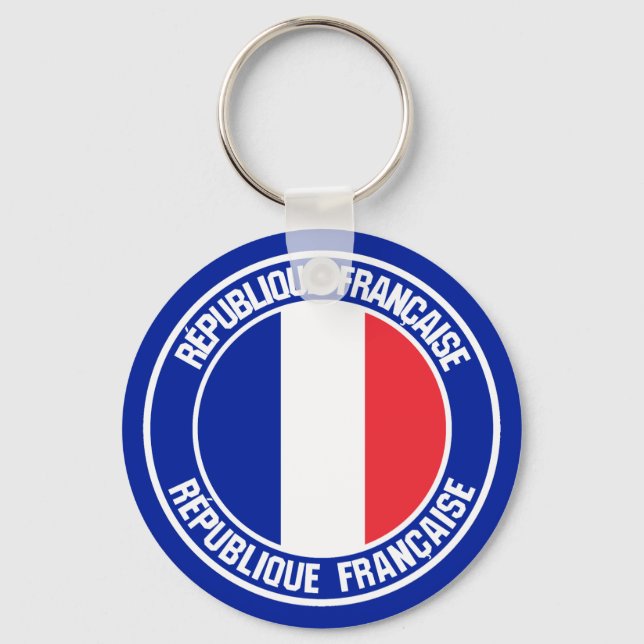 Porte-clés France Round Emblem (Recto)