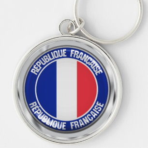 Porte-clés France Round Emblem
