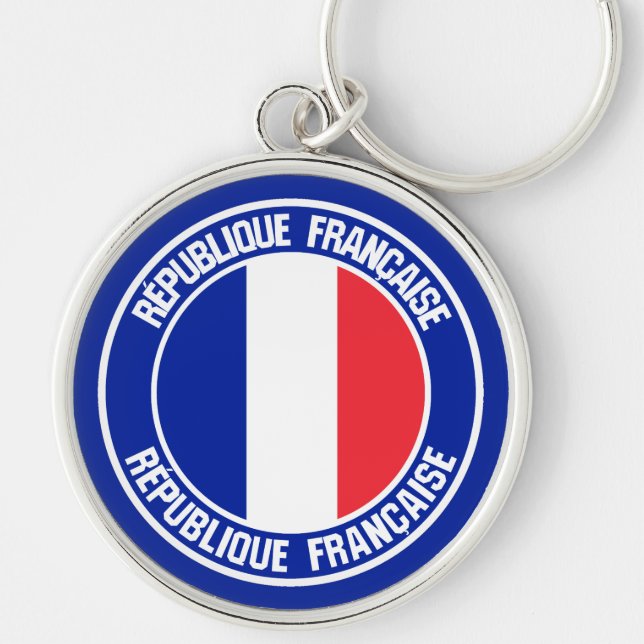 Porte-clés France Round Emblem (Devant)