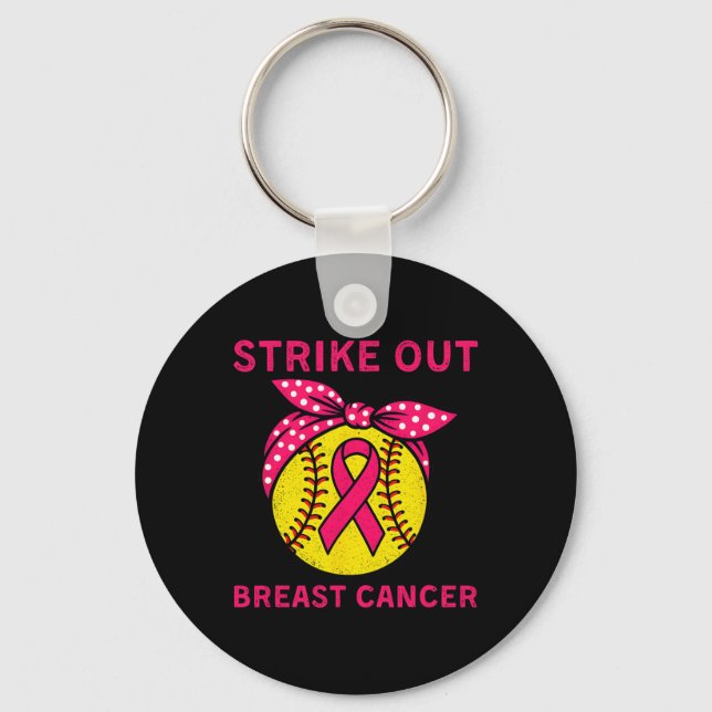 Porte-clés Frapper le cancer du sein Softll Coquette de sensi (Recto)