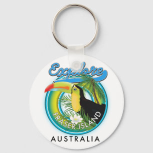 Porte-clés Fraser Island Australia exploration logo