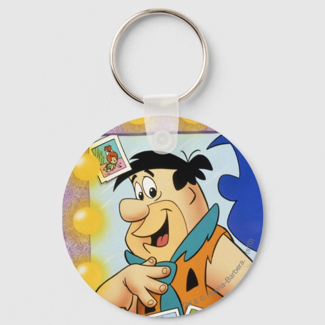 Porte-clés Fred Flintstone Regardez En Miroir (Recto)