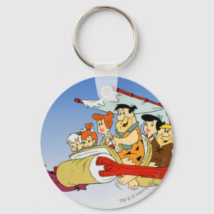 Porte-clés Fred Flintstone Wilma Barney and Betty PEBBLES™