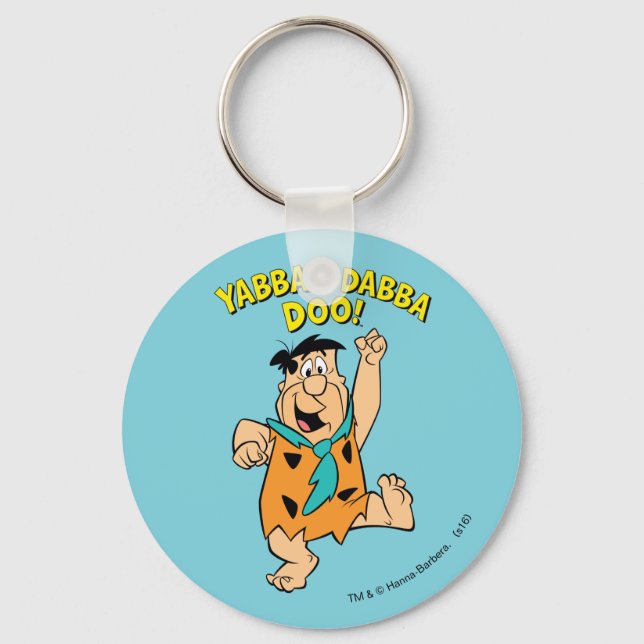 Porte-clés Fred Flintstone Yabba-Dabba Doo! (Recto)