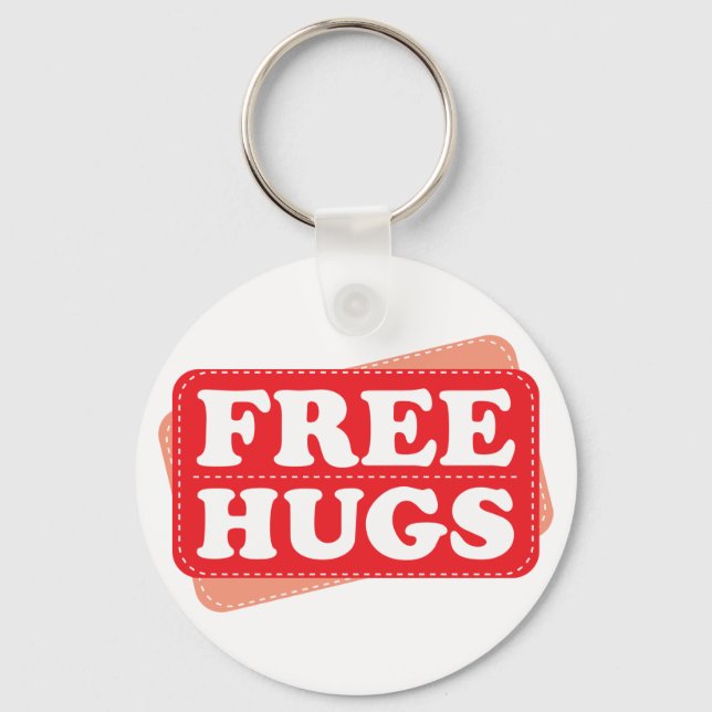 Porte-clés Free Hugs - Red (Recto)