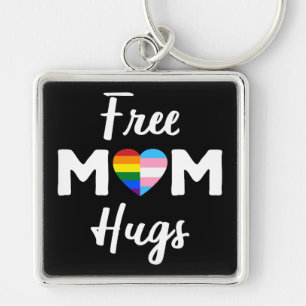 Porte-clés Free Mom Hugs II - Arc-en-ciel Fierté Gay Trans